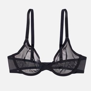 Cuup The Plunge Bra Black 36E (DD)